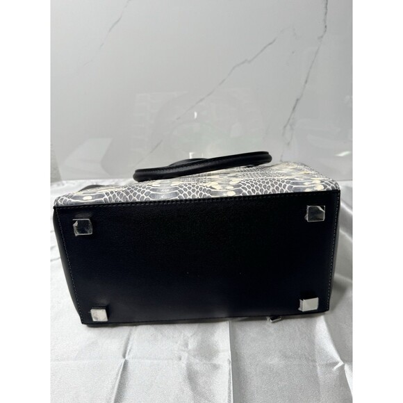 Michael Kors Collection Miranda Large Tote Black White Python Snake Leather Bag - Picture 11 of 13